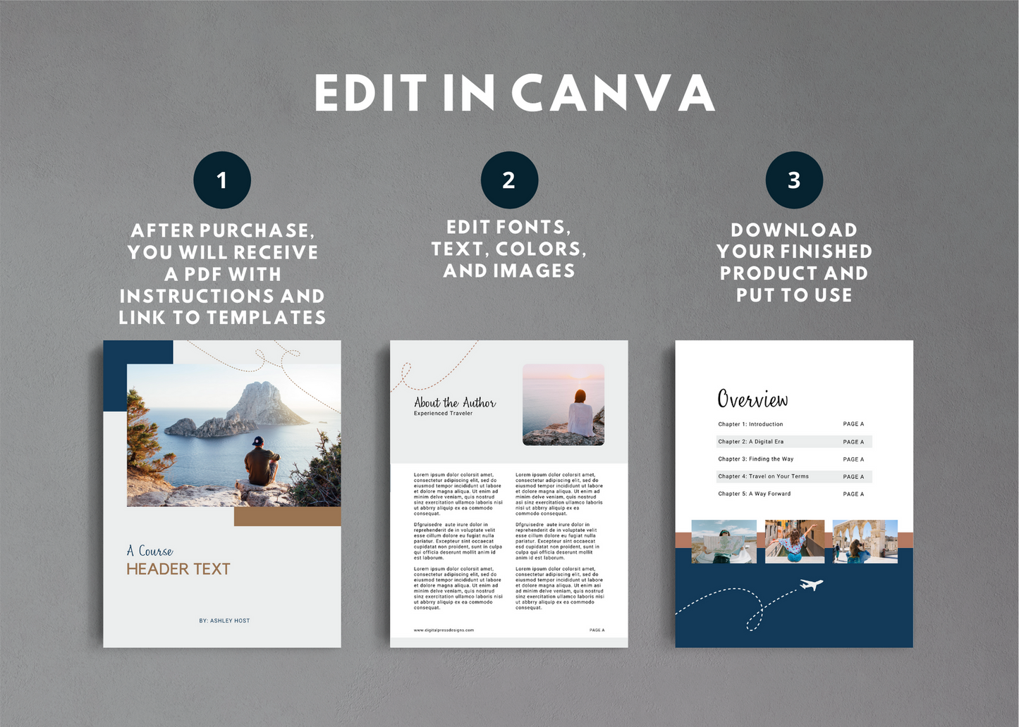 Ebook and Workbook, Lead Magnet, and Magazine Canva Template